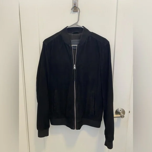All Saints Jackets Coats Allsaints Ronan Suede Bomber Jacket